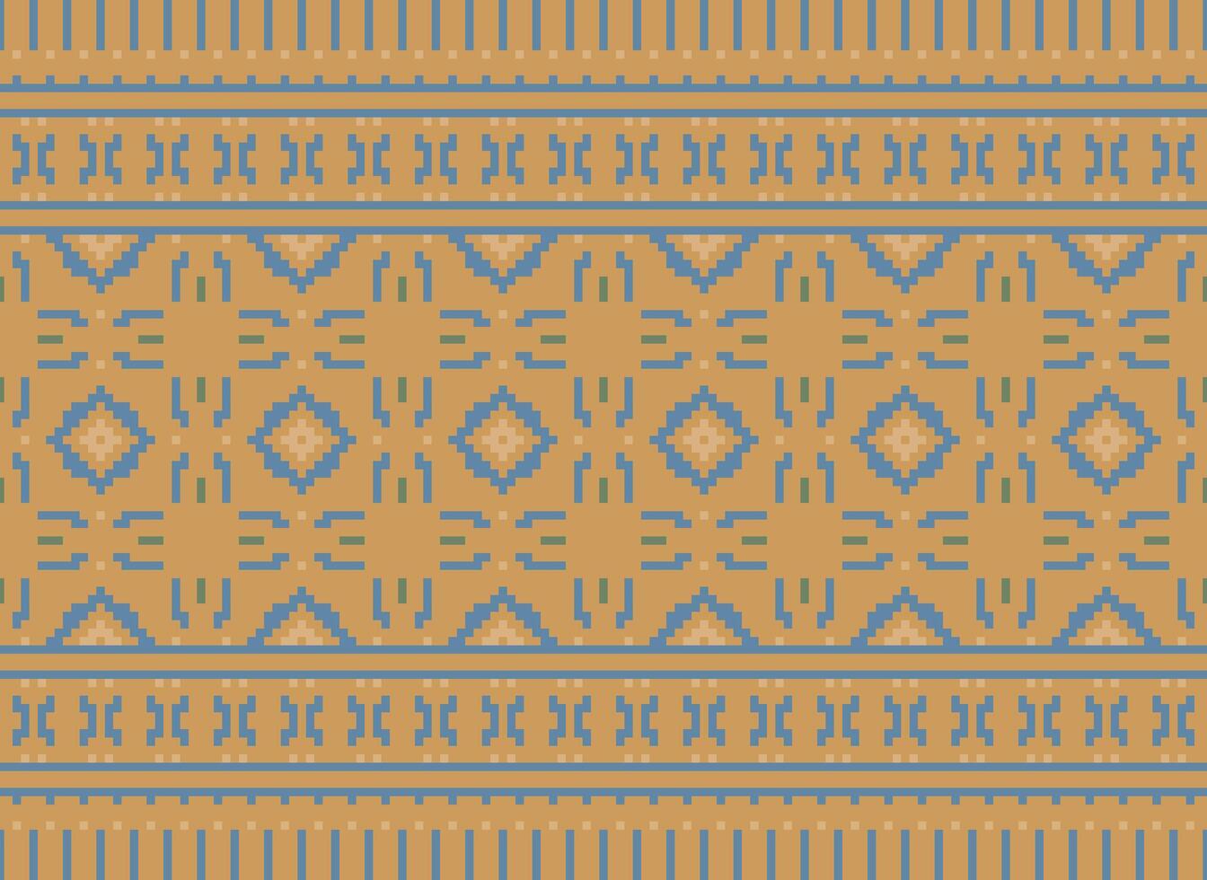 jaargangen kruis steek traditioneel etnisch patroon paisley bloem ikat achtergrond abstract aztec Afrikaanse Indonesisch Indisch naadloos patroon voor kleding stof afdrukken kleding jurk tapijt gordijnen en sarong vector