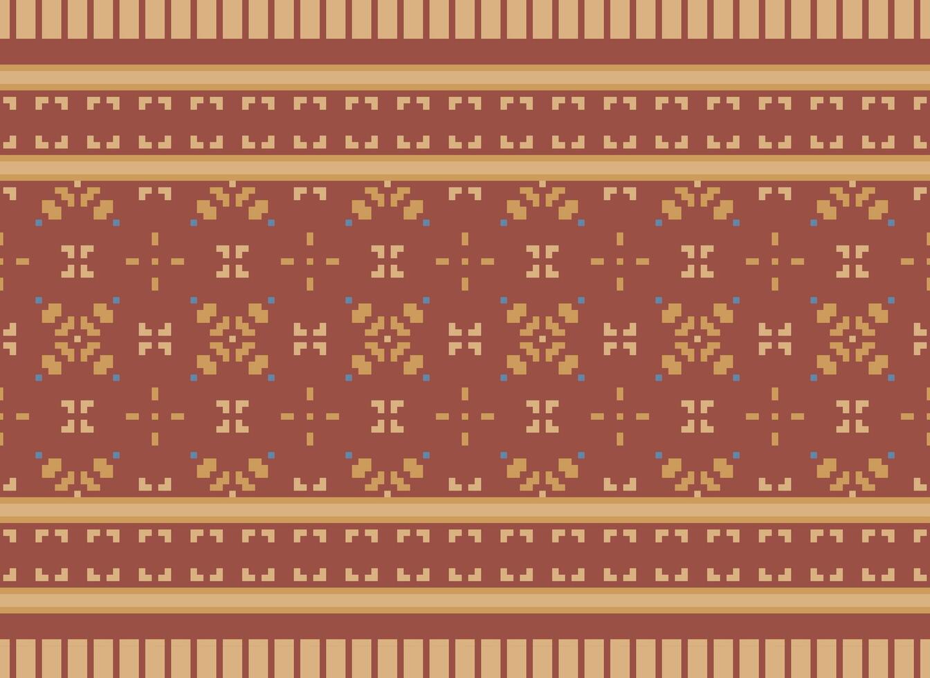 pixel jaargangen kruis steek traditioneel etnisch patroon paisley bloem ikat achtergrond abstract aztec Afrikaanse Indonesisch Indisch naadloos patroon voor kleding stof afdrukken kleding jurk tapijt gordijnen en sarong vector