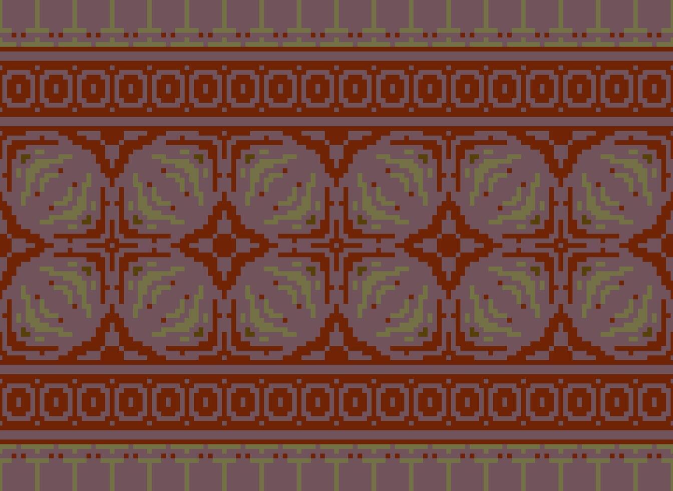 jaargangen kruis steek traditioneel etnisch patroon paisley bloem ikat achtergrond abstract aztec Afrikaanse Indonesisch Indisch naadloos patroon voor kleding stof afdrukken kleding jurk tapijt gordijnen en sarong vector