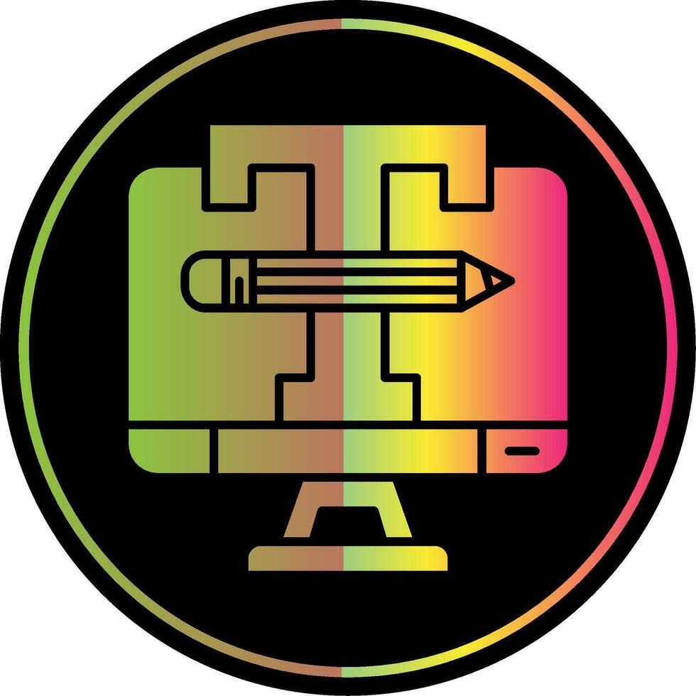 logo ontwerp glyph ten gevolge kleur icoon vector