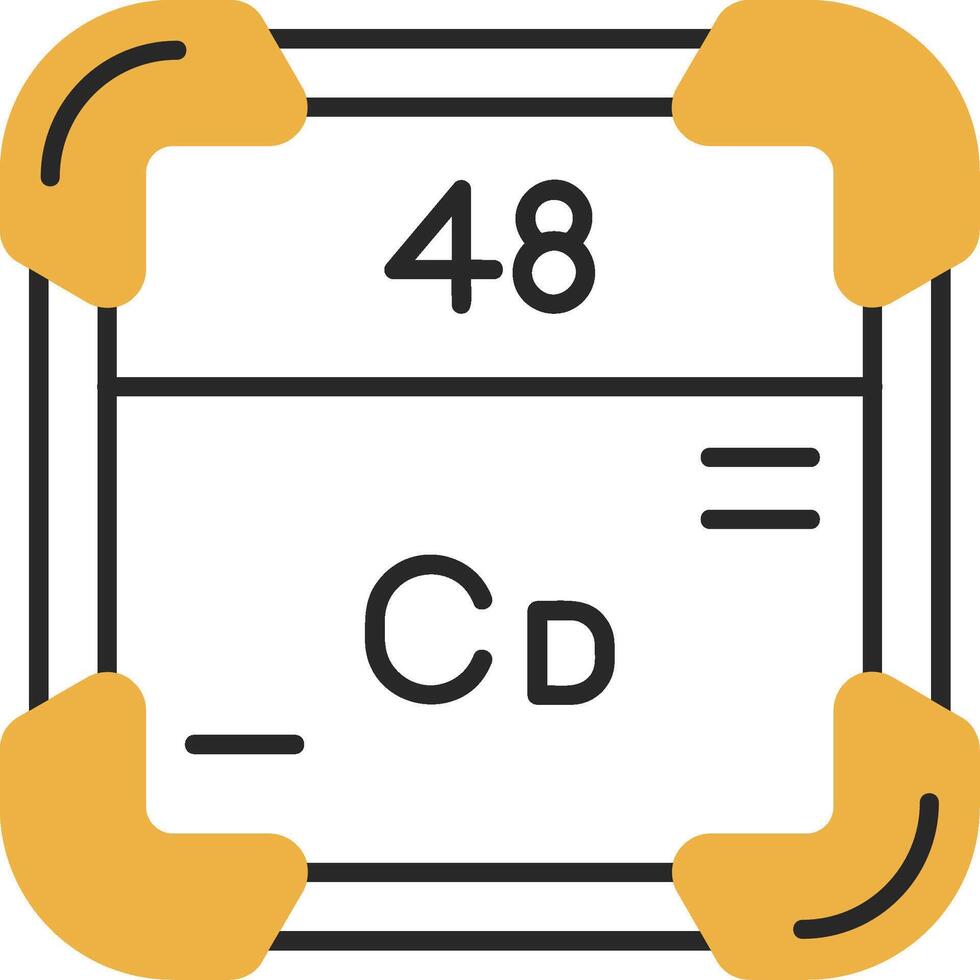 cadmium gevild gevulde icoon vector