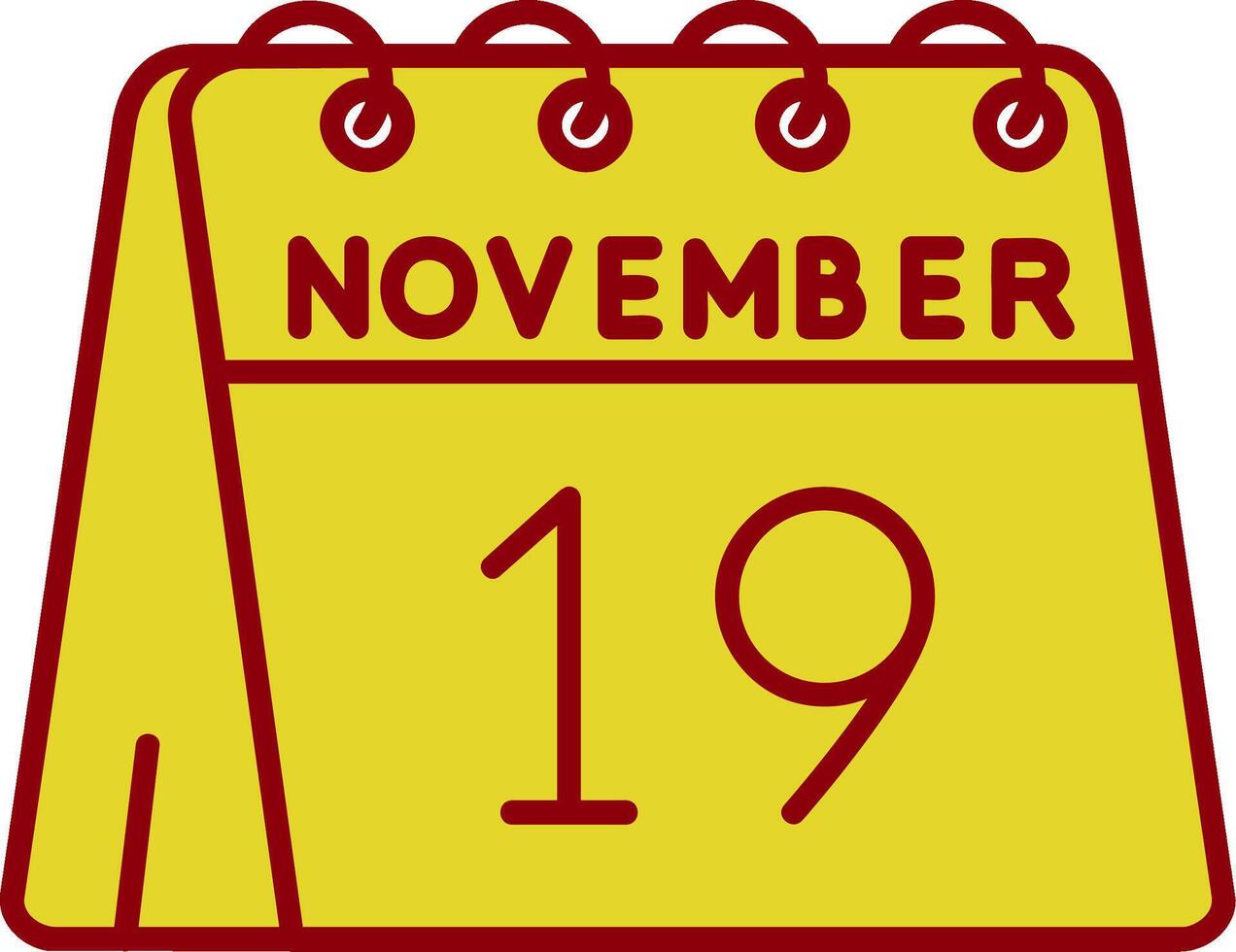 19e van november wijnoogst icoon vector