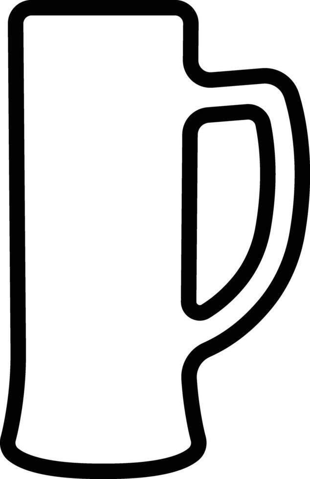 bier icoon in lijn. geïsoleerd Aan roosteren proost bier grafiek, bewerkbare glas van bier gebruik in bar, kroeg symbool, logo verschillend stijl vector voor apps en website