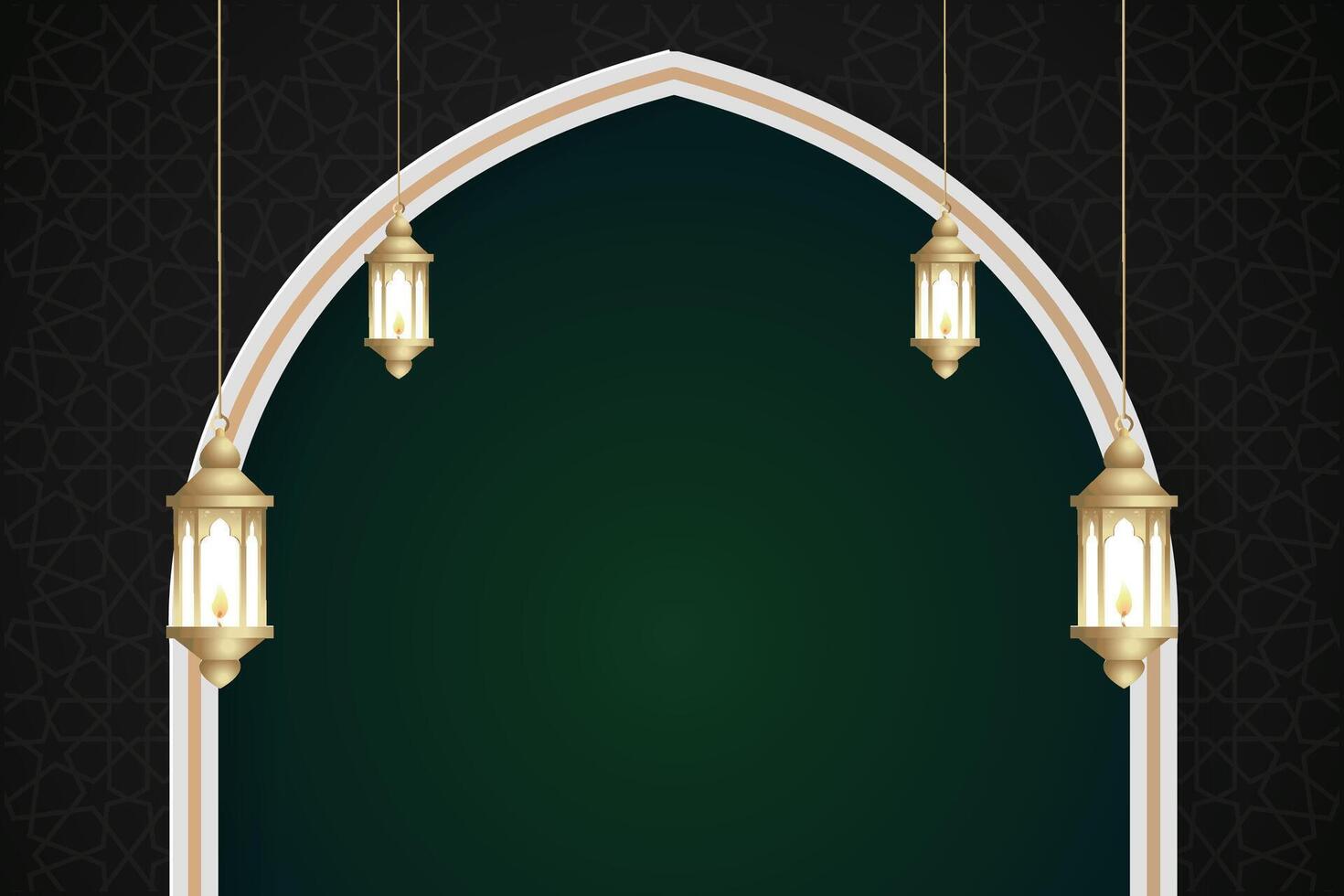 vector elegant luxueus Ramadan, eid al fitr, Islamitisch achtergrond decoratief groet kaart