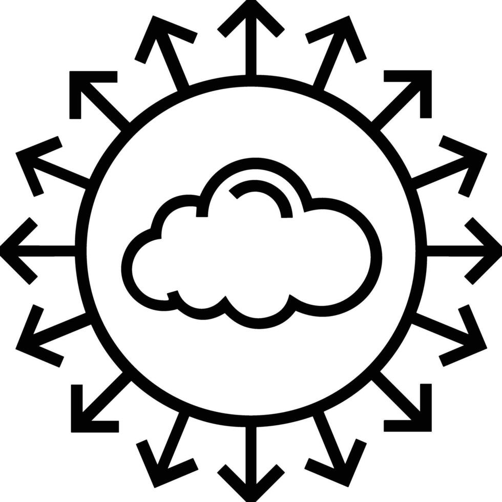 wolk icoon symbool vector afbeelding. illustratie van de hosting opslagruimte ontwerp beeld