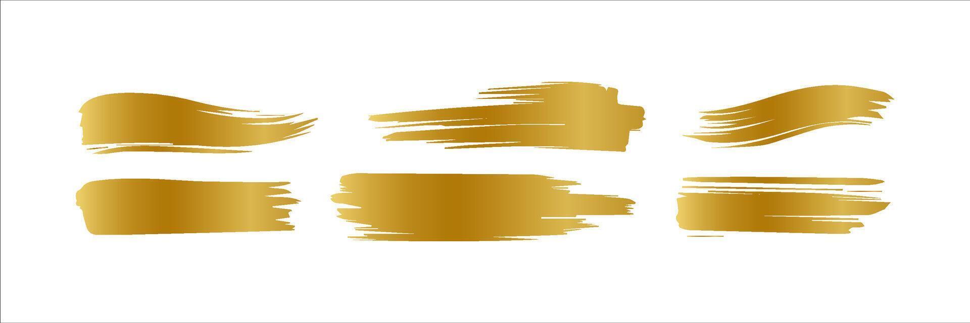 vector goud verf smeren beroerte vlek. abstract goud glinsterende getextureerde kunst illustratie. abstract goud glinsterende getextureerde kunst illustratie.