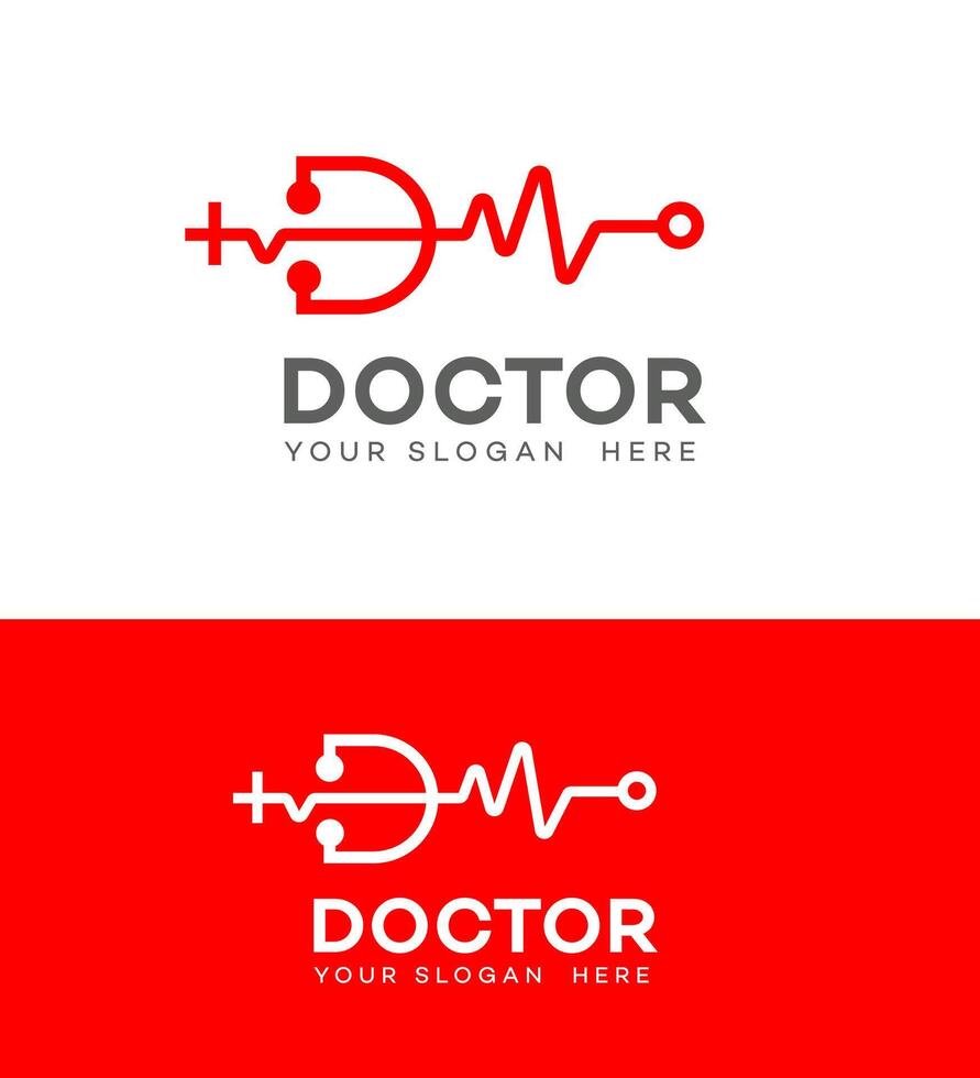 dokter logo icoon merk identiteit teken symbool sjabloon vector