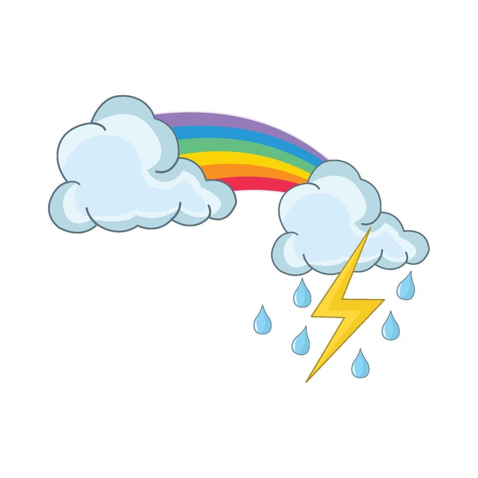 illustratie van regenboog vector