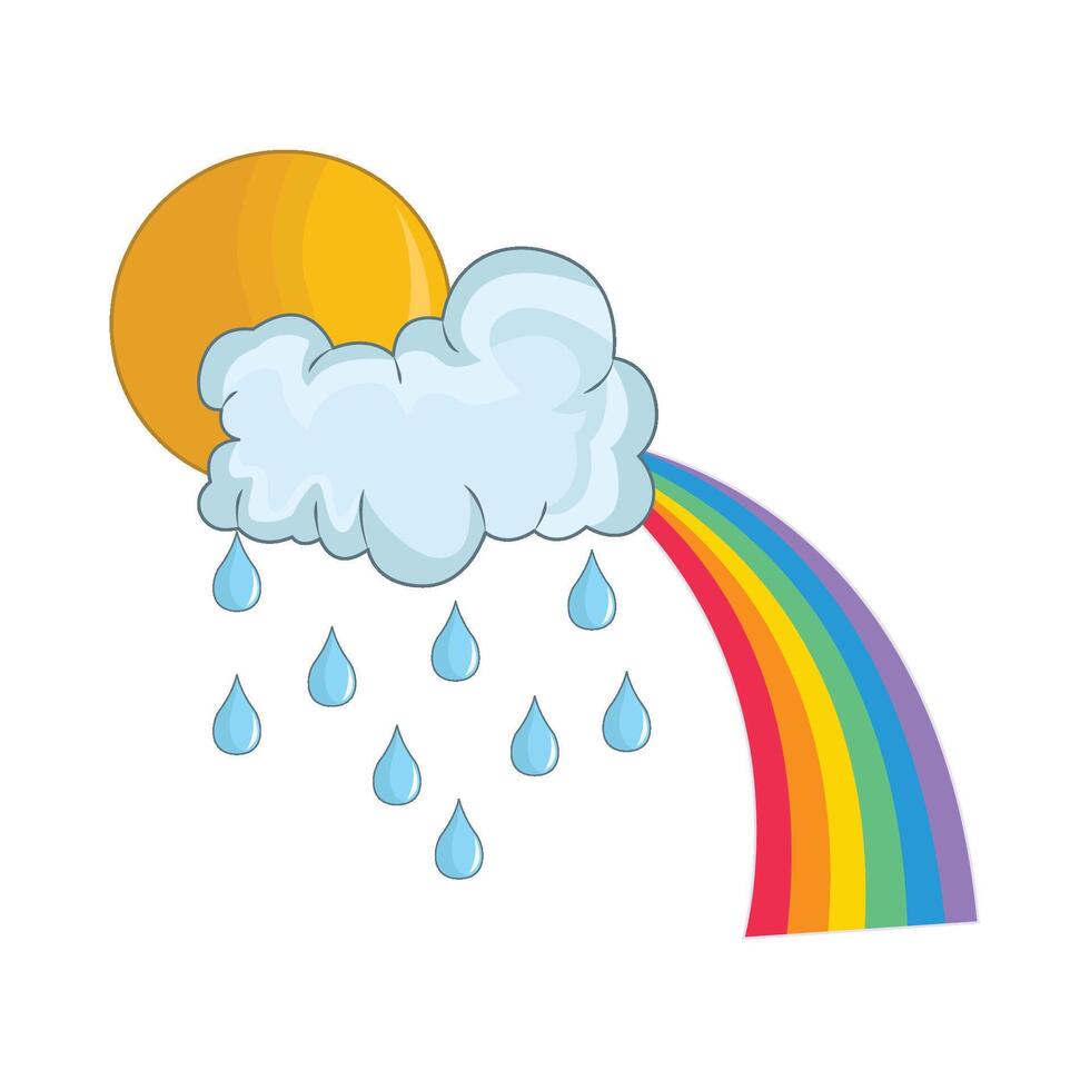 illustratie van regenboog vector