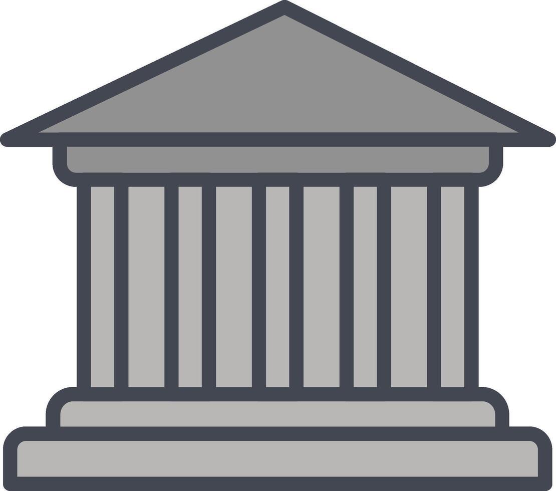 Parthenon vector icoon