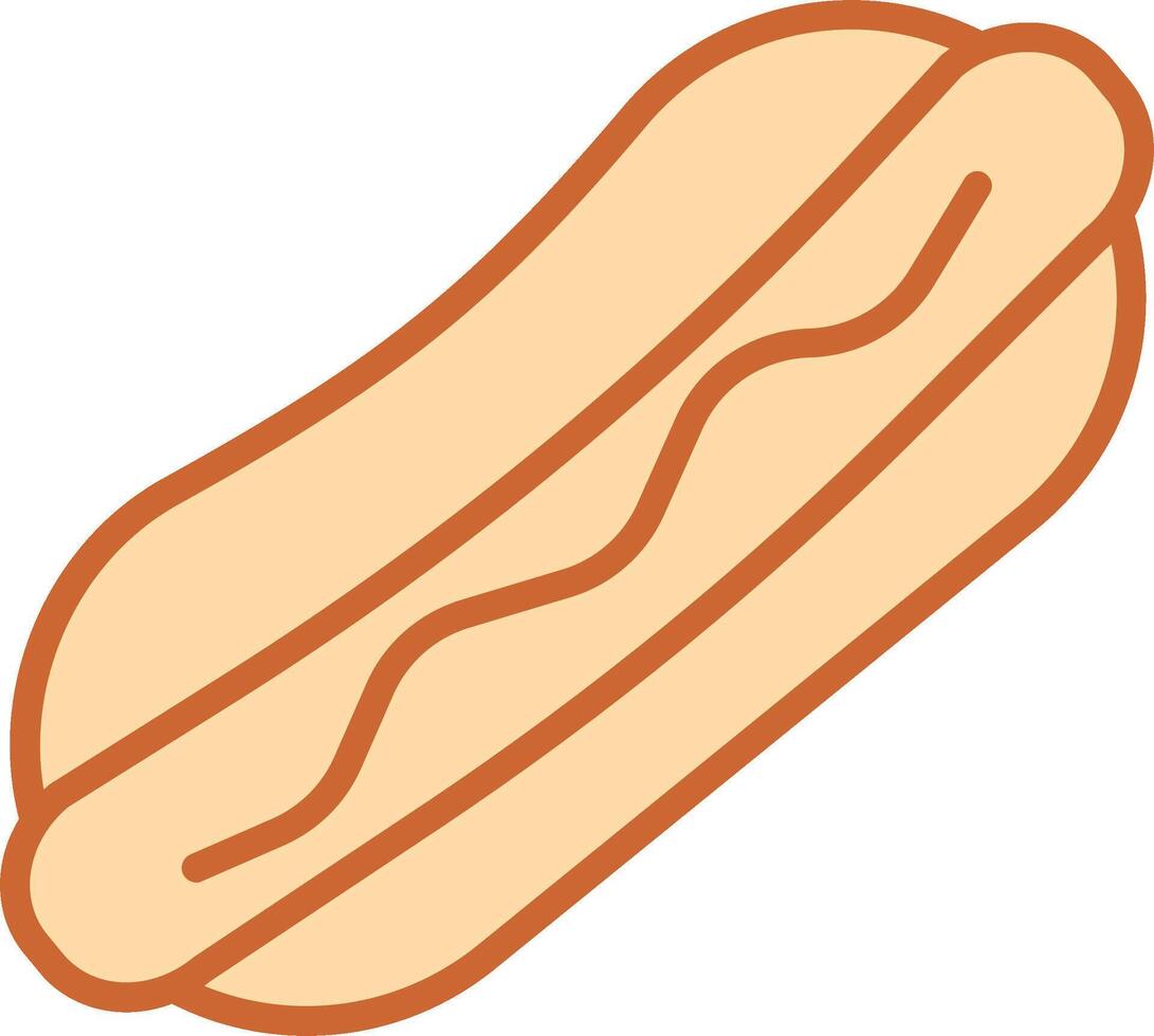 hotdog vector pictogram