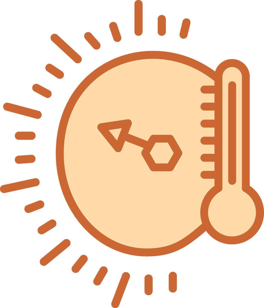 temperatuur indicator vector icoon