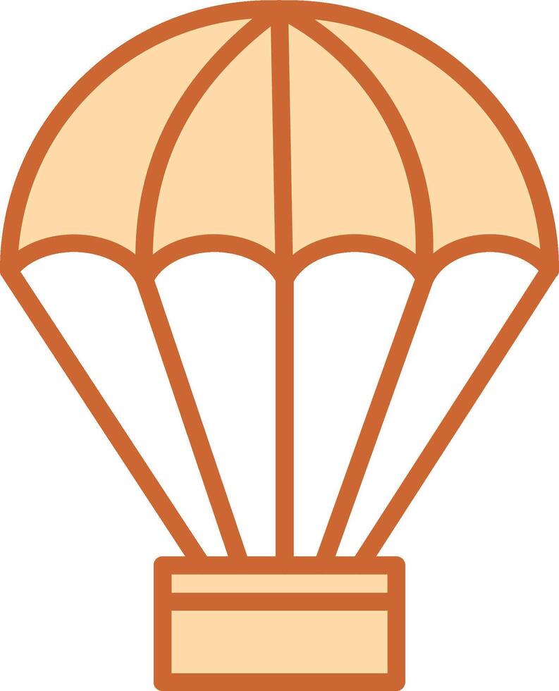 parachute vector pictogram