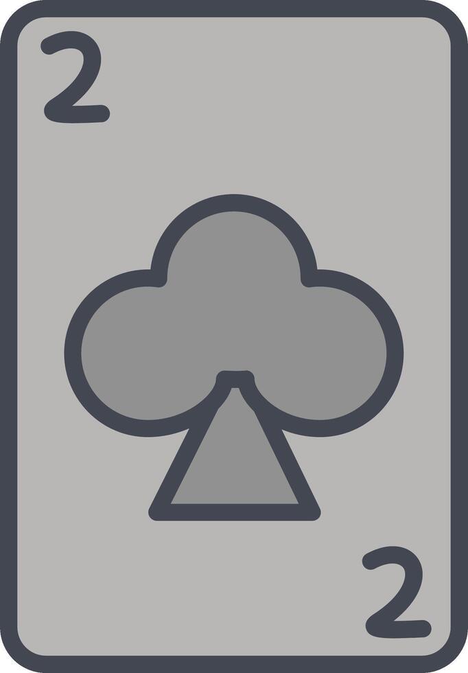 Clubs kaart vector icoon