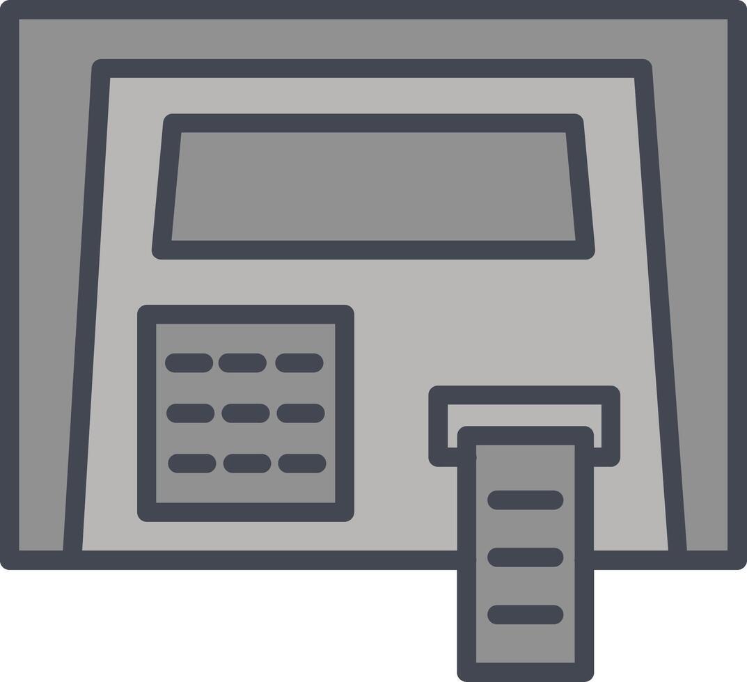 geldautomaat vector pictogram