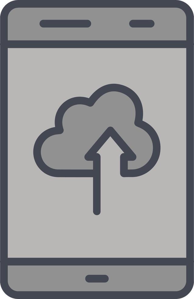 wolk met naar boven pijl vector icoon