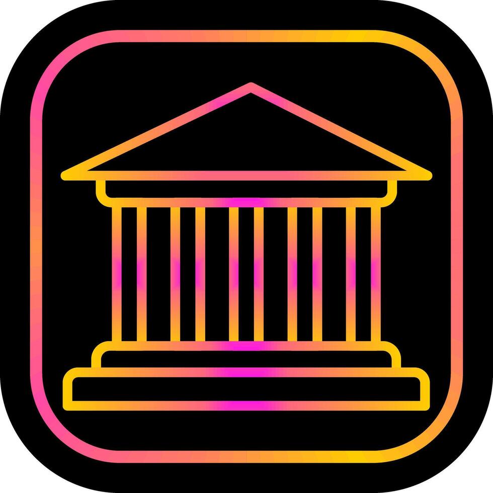 Parthenon vector icoon