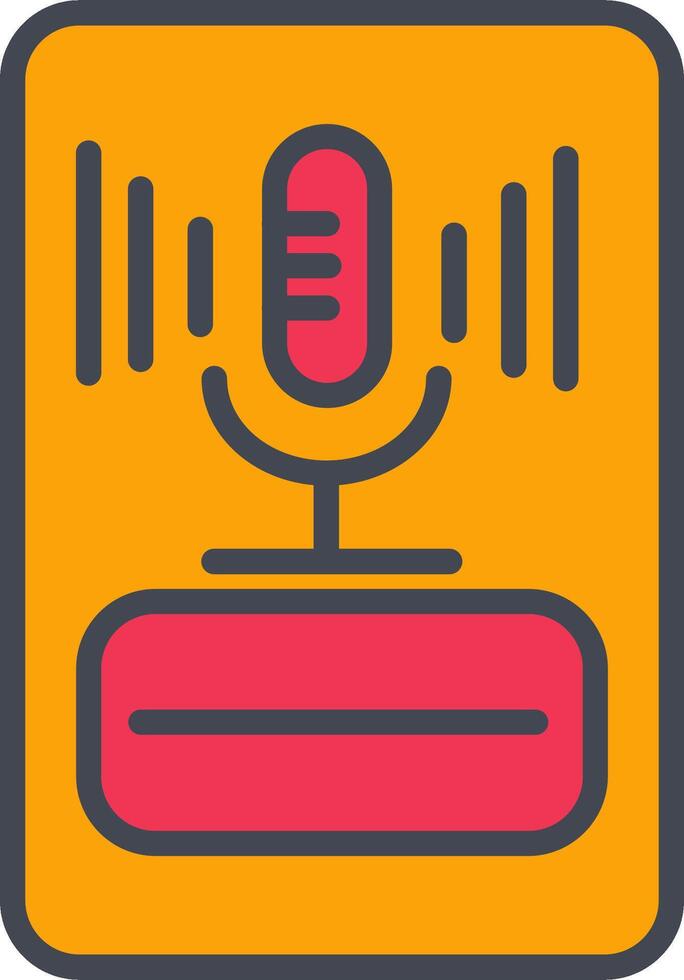 microfoon vector pictogram