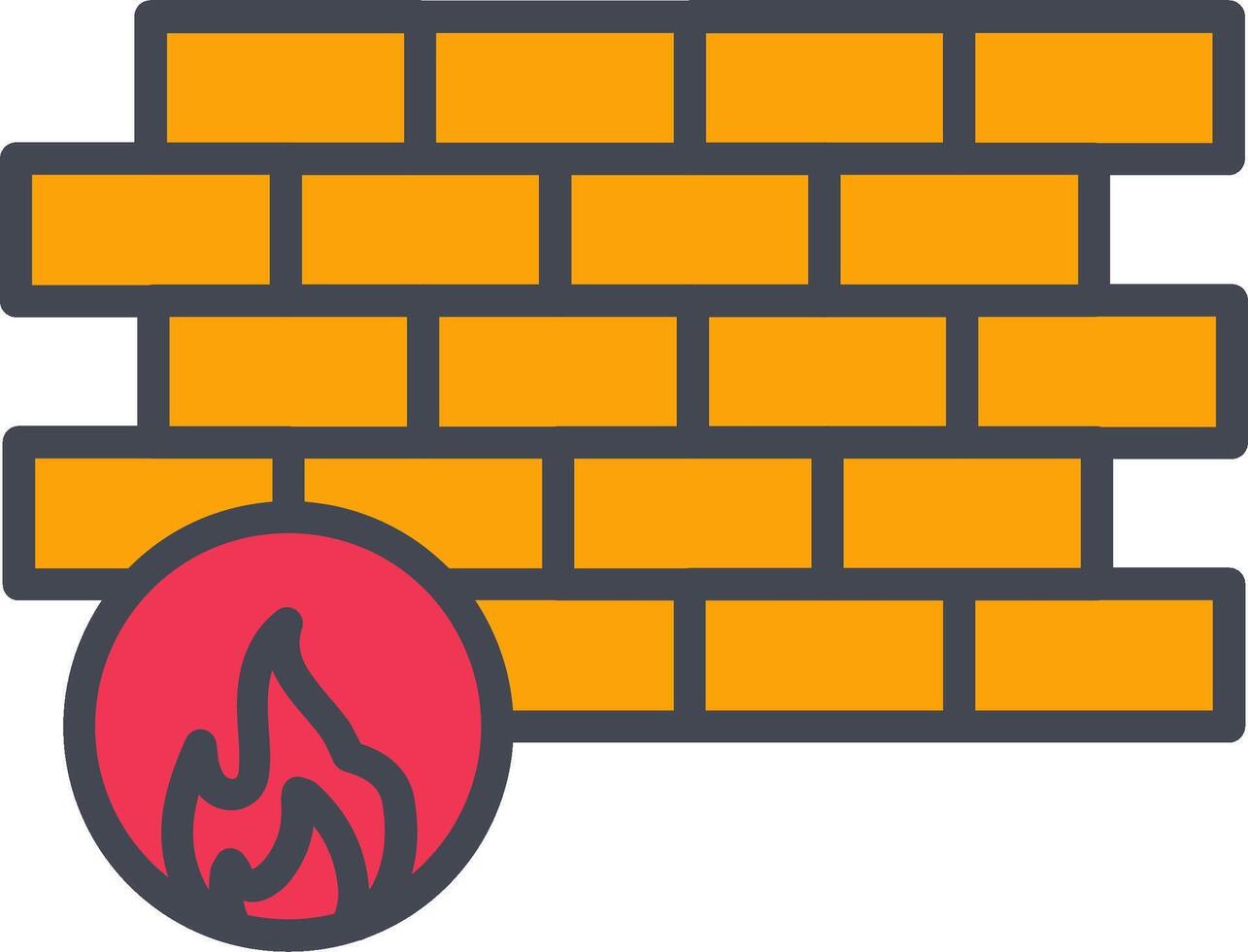 firewall vector pictogram