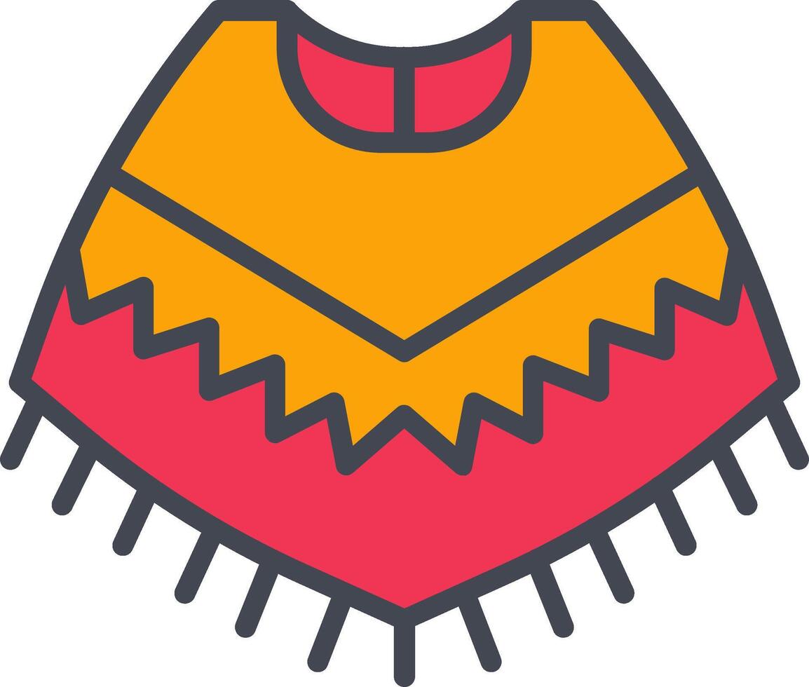 poncho vector icoon