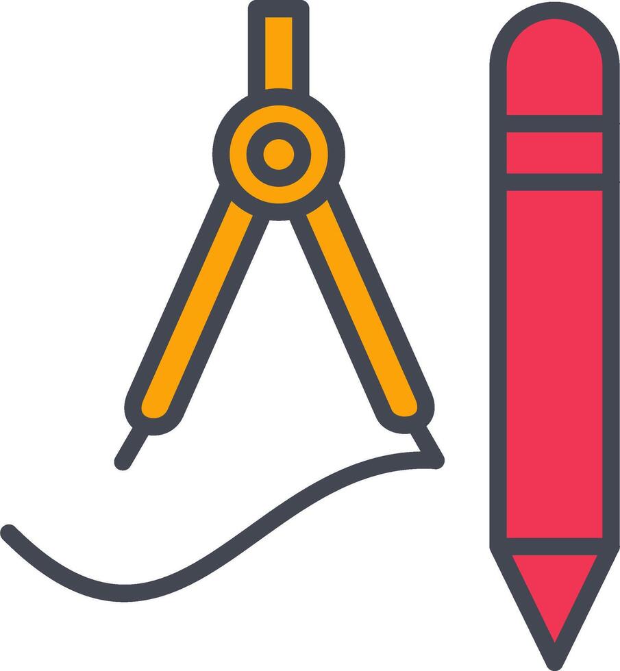 tekening gereedschap vector icoon