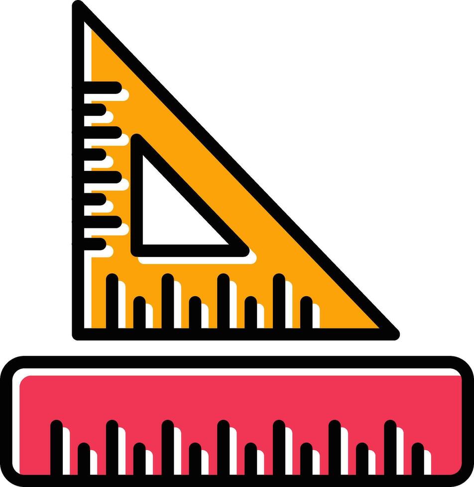 liniaal vector pictogram