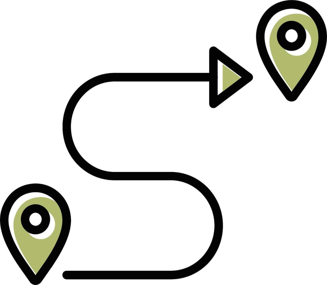 route vector pictogram