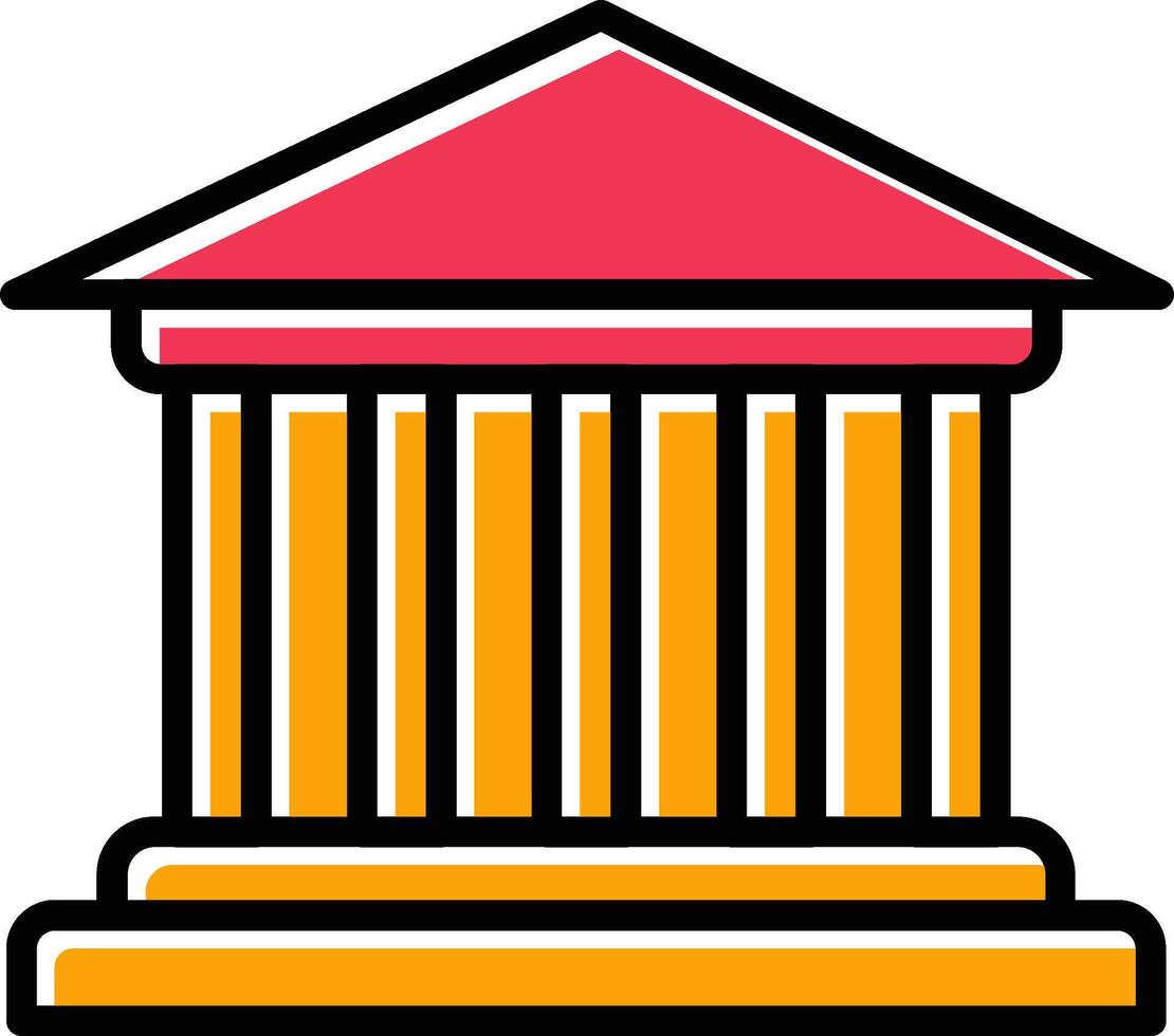 Parthenon vector icoon