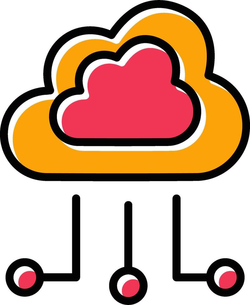 wolk vector pictogram