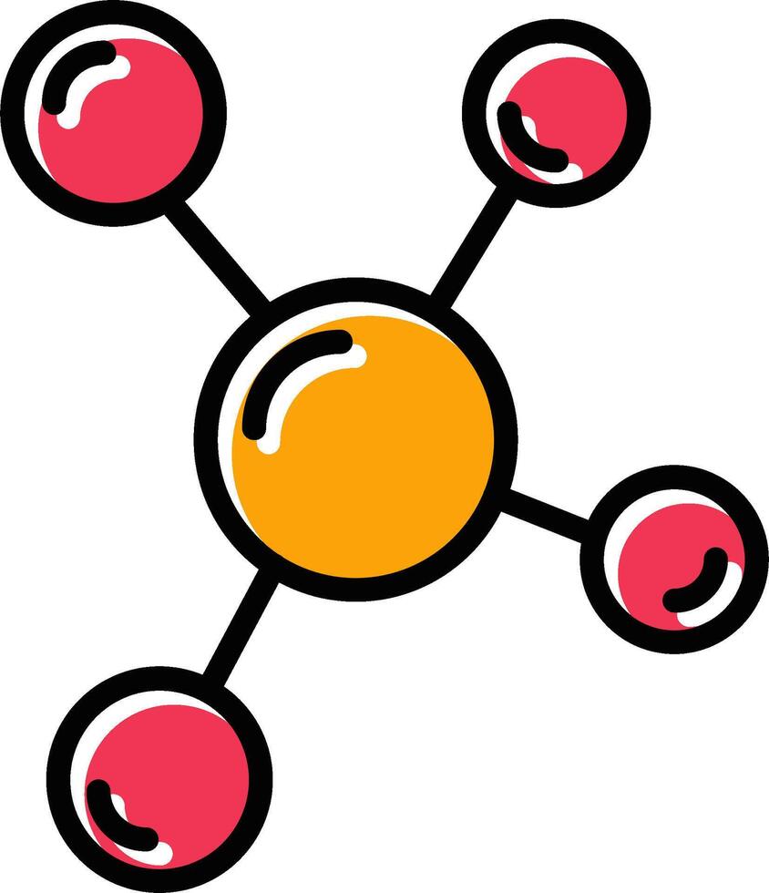 molecuul vector pictogram