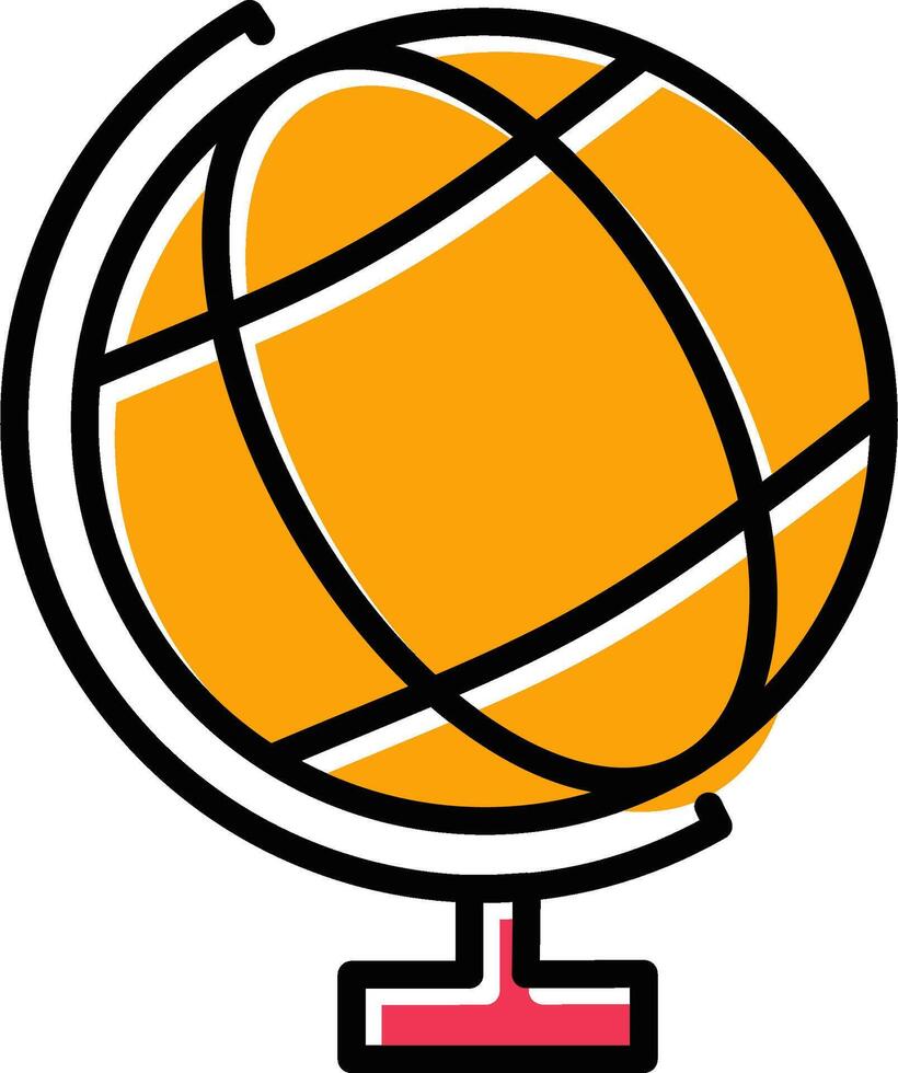 wereldbol vector pictogram