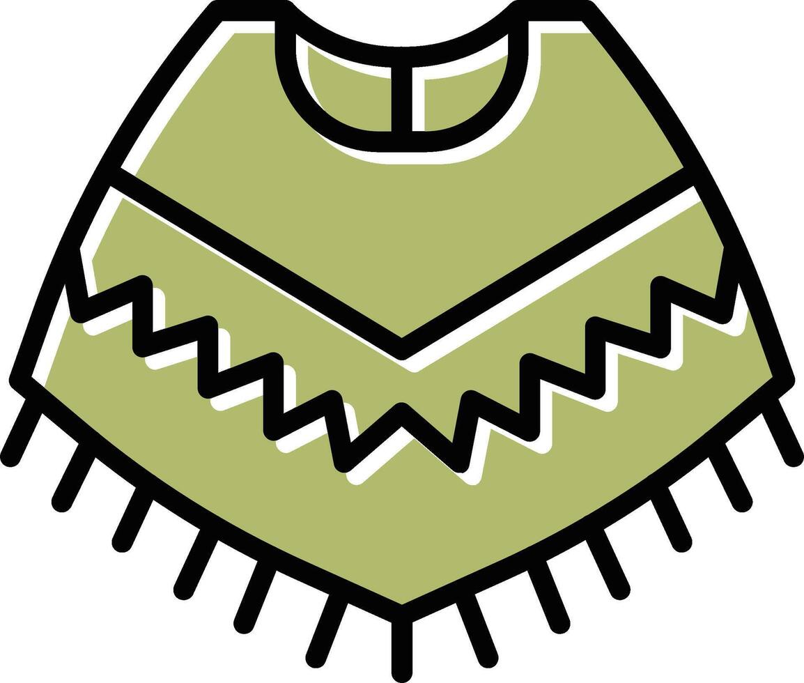 poncho vector icoon