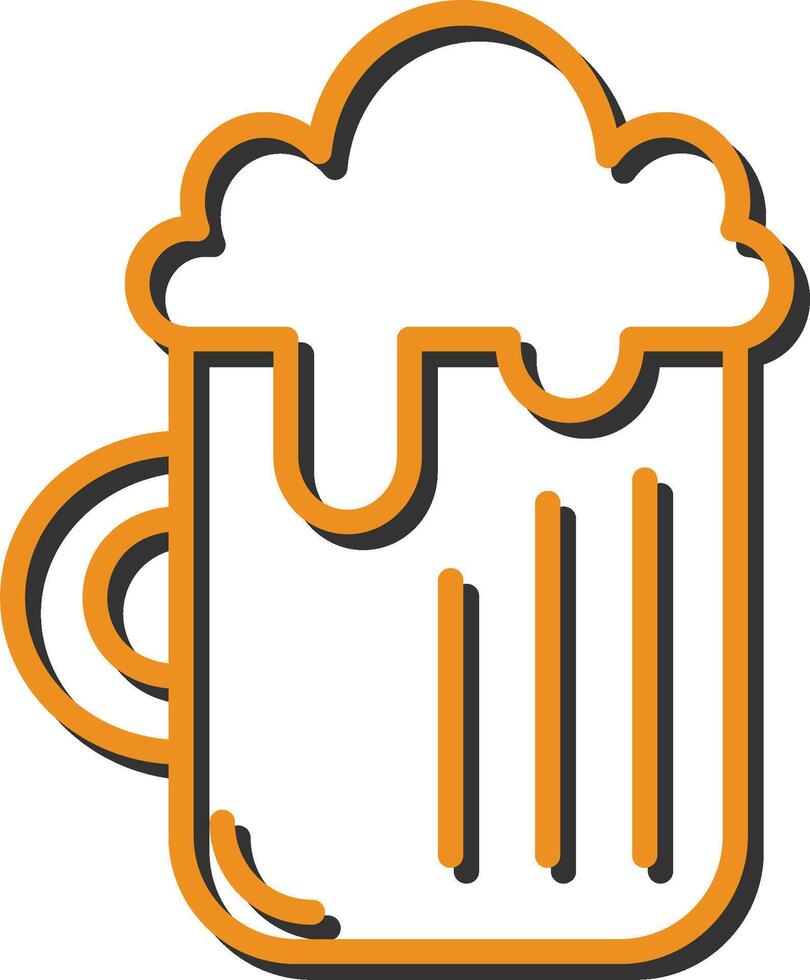 pint van bier ik vector icoon