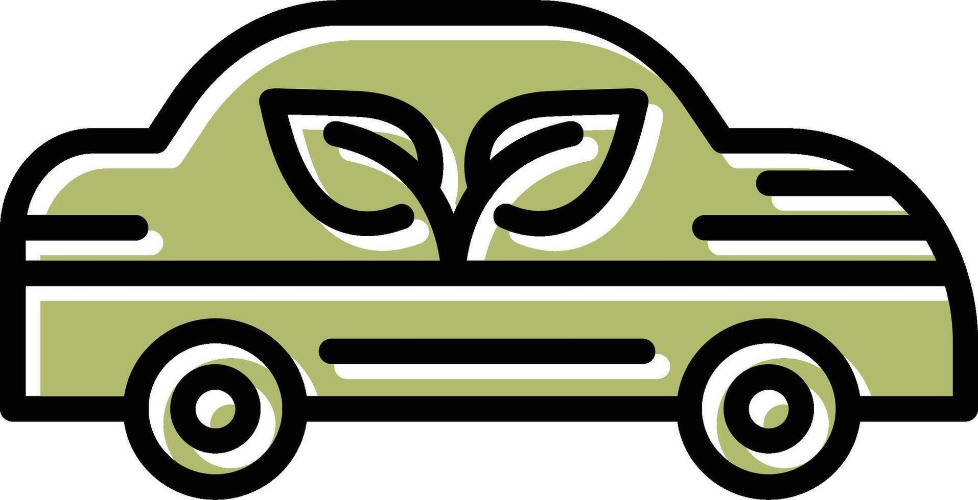 ecologie auto vector icoon