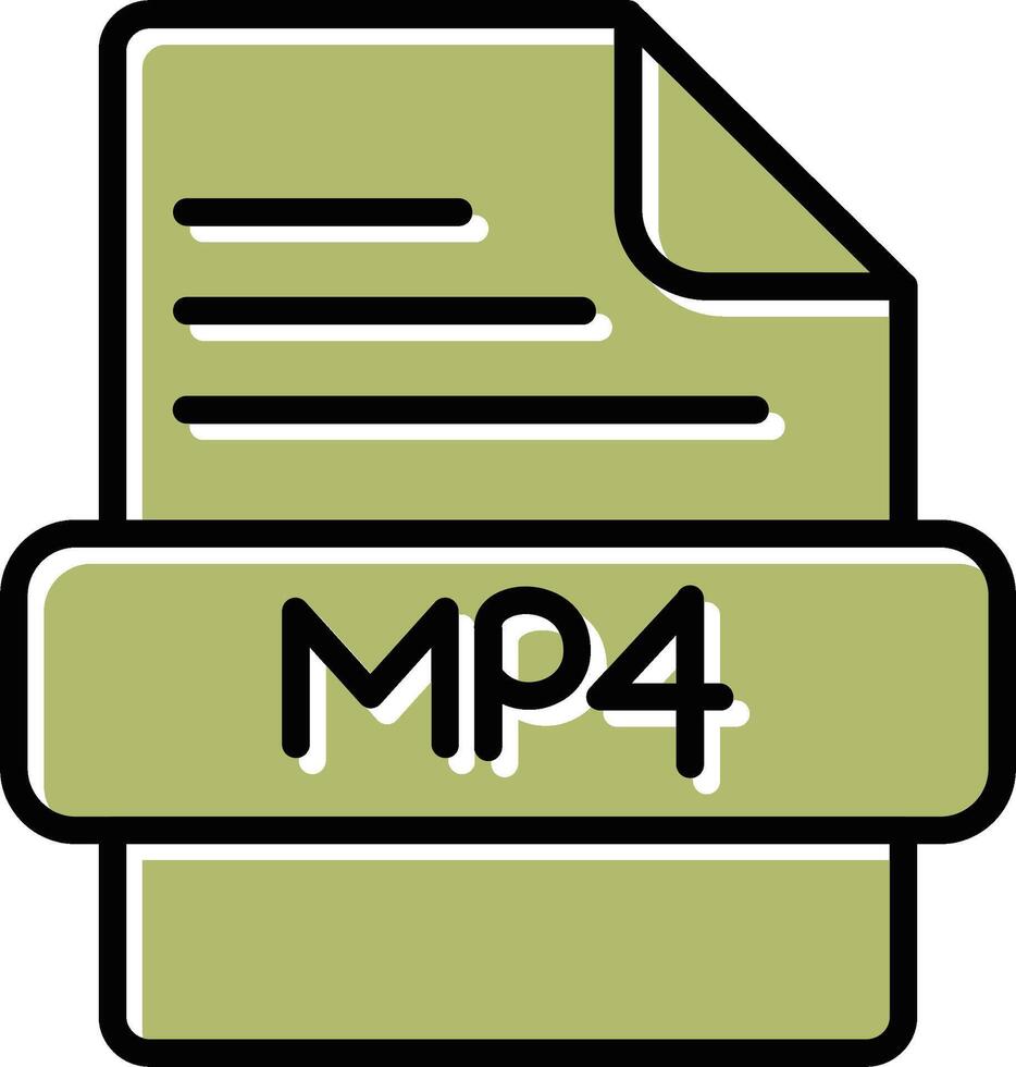 mp4 vector icoon