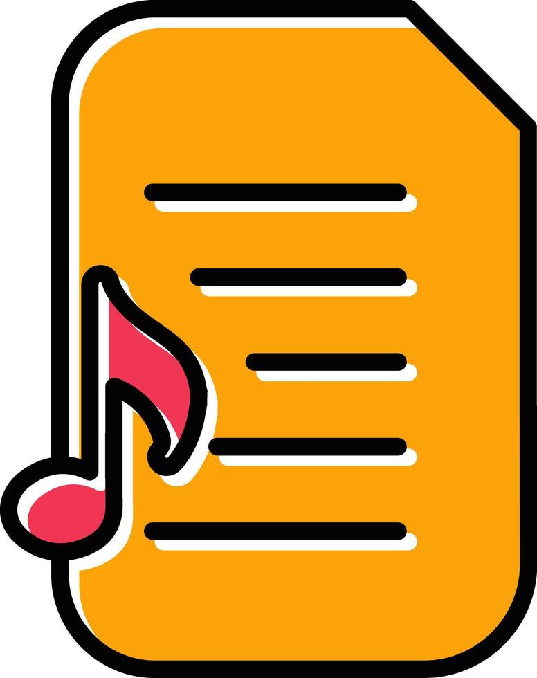 audio document vector icoon