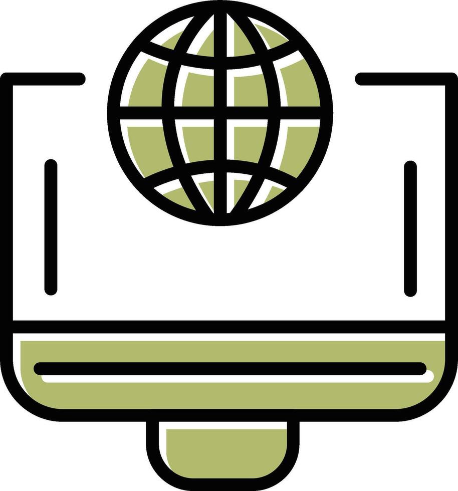 wereldbol vector pictogram