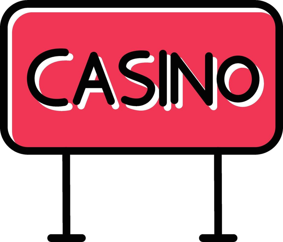 casino teken vector icoon