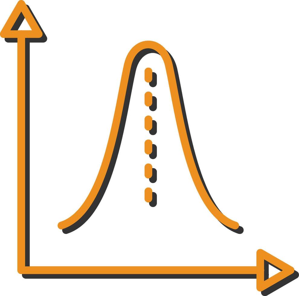 histogram vector icoon