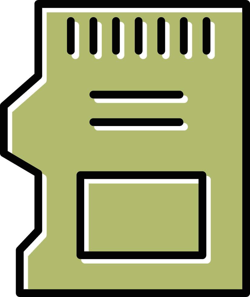 sd-kaart vector pictogram