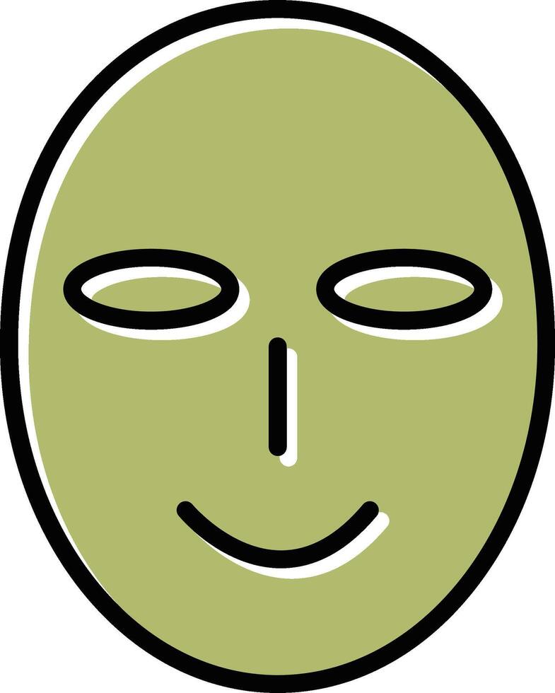 oude gezicht masker vector icoon