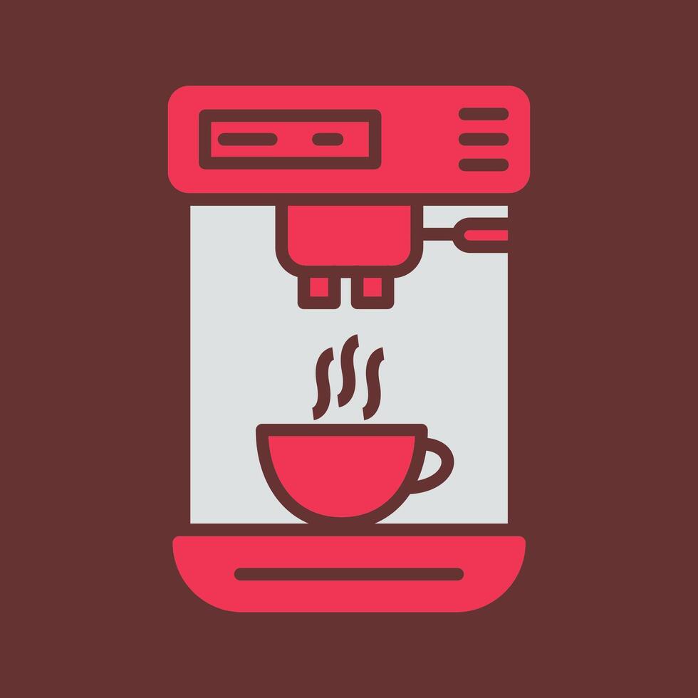 koffie machine ik vector icoon