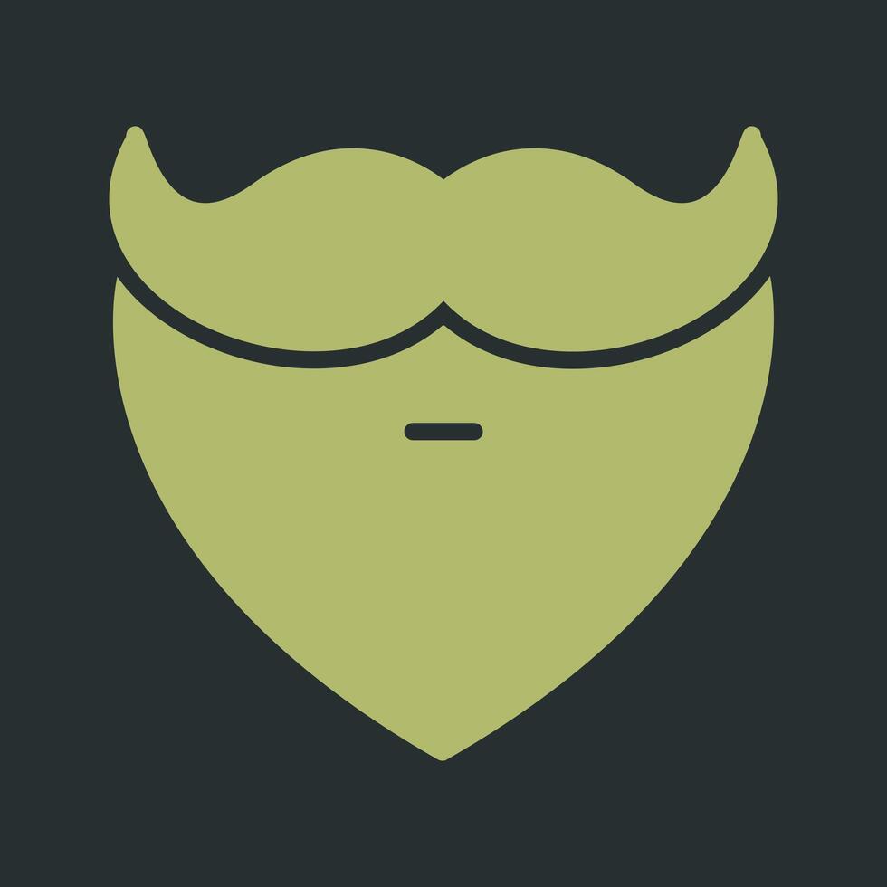 baard en snor ik vector icoon