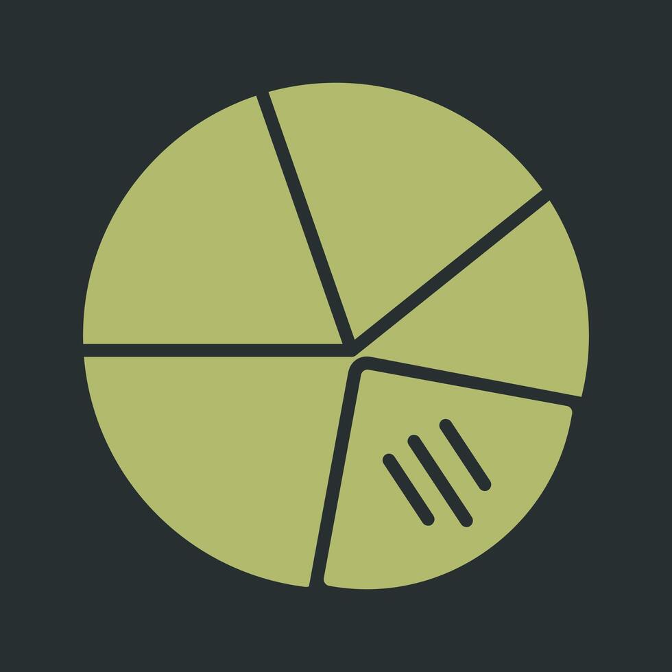 cirkeldiagram vector pictogram