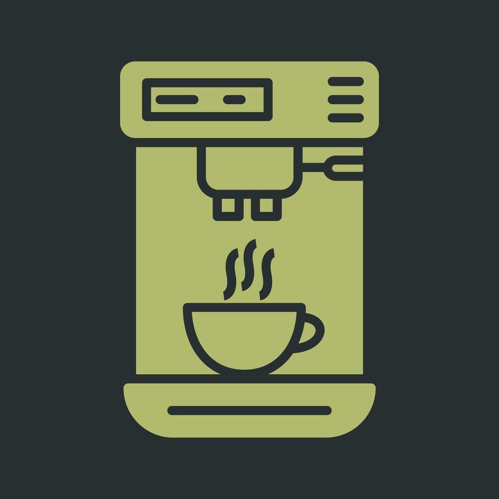 koffie machine ik vector icoon