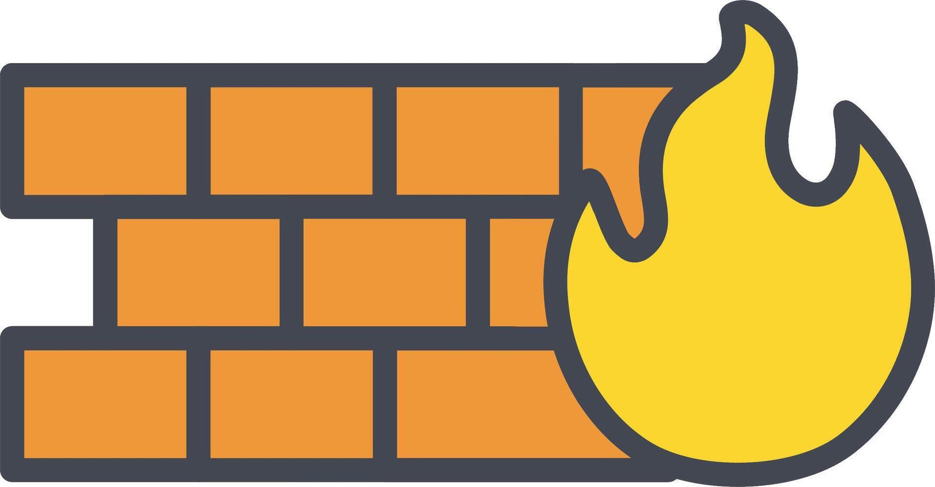 firewall vector pictogram