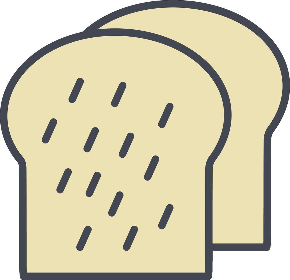 geroosterd brood vector icoon