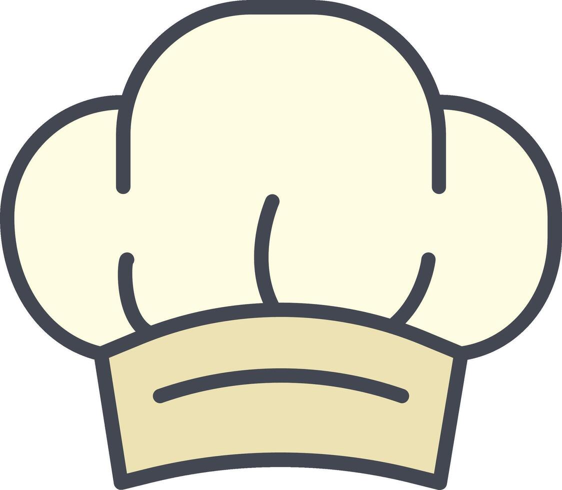 chef hoed vector icon