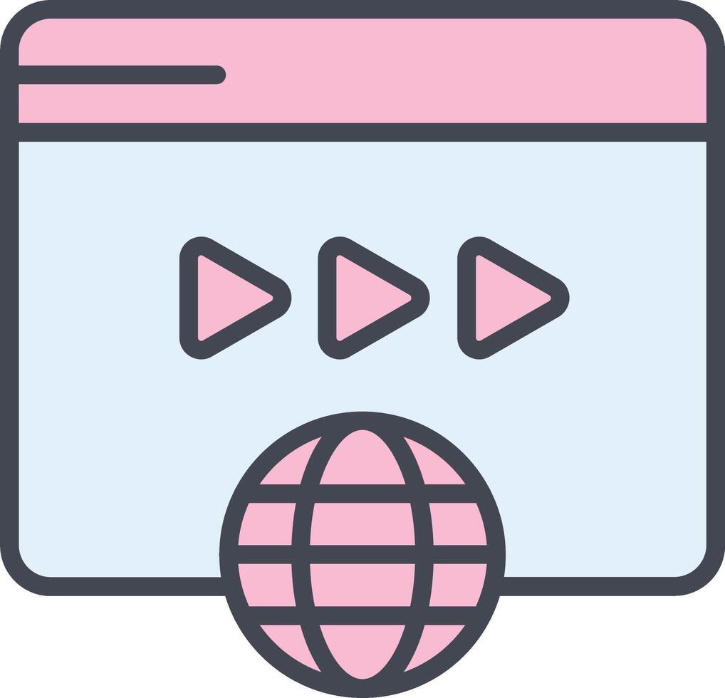 videomarketing vectorpictogram vector