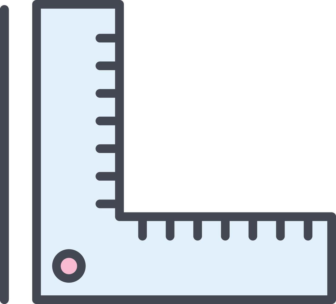 liniaal vector pictogram